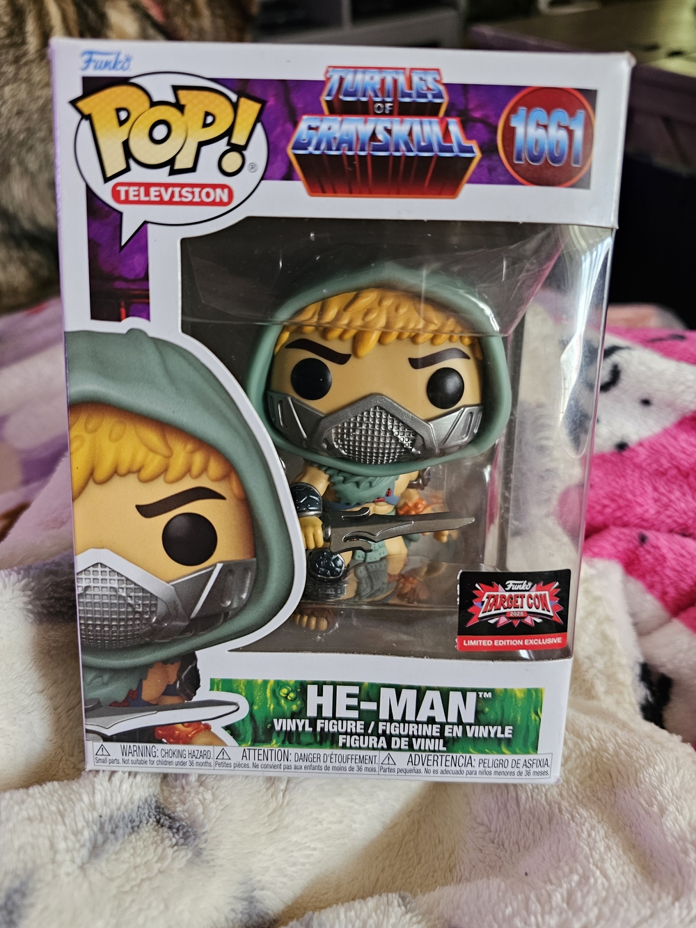 Funko Pop! Television He-Man #1661 Hooded Figure - Green, Silver, Blonde 4 Total